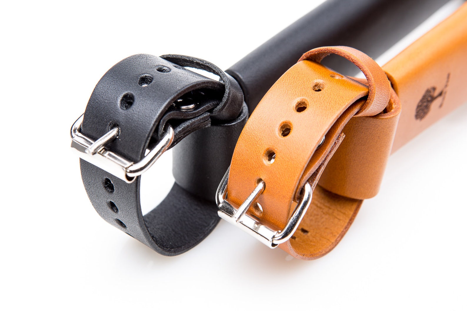 leather bike handles