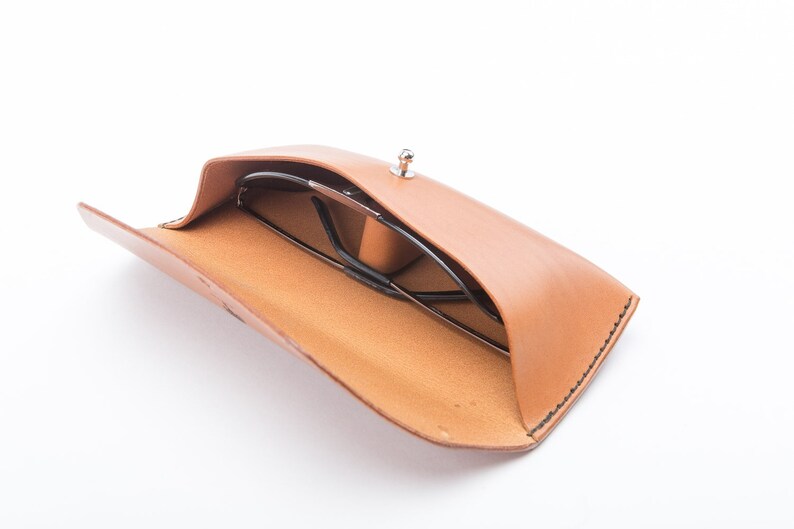 Leather Eyeglasses Case Leather Eyeglass Cover Etsy