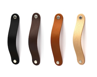 Leather Handles, Leather Knobs, Leather Pulls, Drawer Pulls, Cupboard Handles, Wardrobe handles, knob pulls Z25