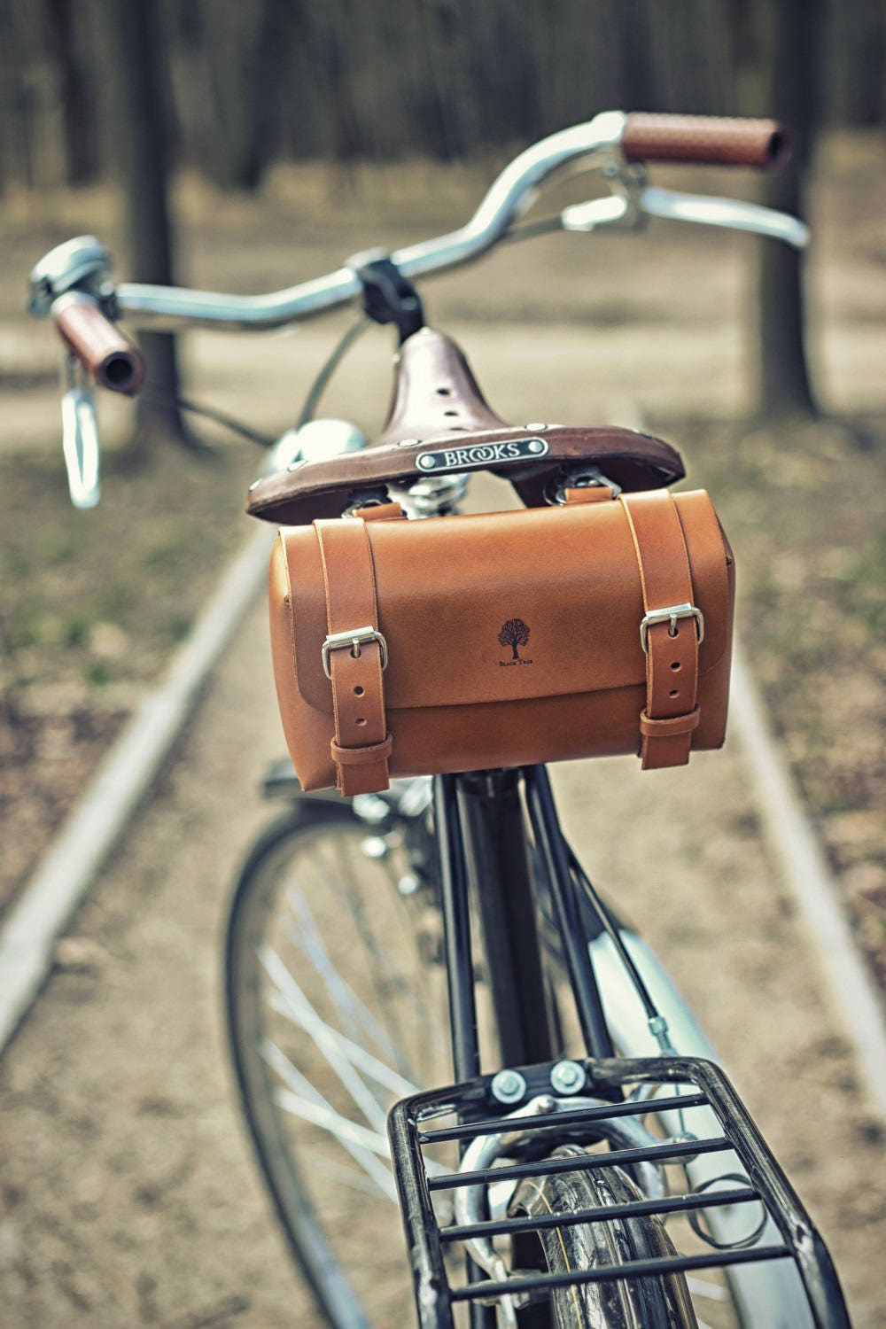 Bolsa de cuero para herramientas de bicicleta, alforja para sillín de  bicicleta, bolsa de cuero para manillar, bolsa para asiento de bicicleta,  bolsa de cuero para bicicleta, bolsa de cuero para herramientas