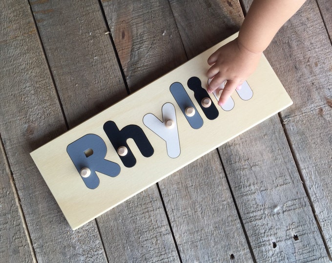 Personalized Puzzle featuring the name MARIO in photos of actual signs; Name puzzle; Children; Custom toy; Jigsaw puzzle