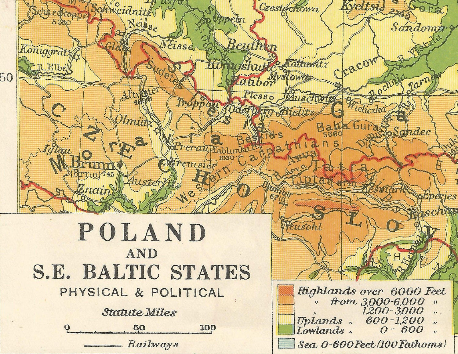 Large Detailed Old Map Of Poland And Baltic States 19 - vrogue.co