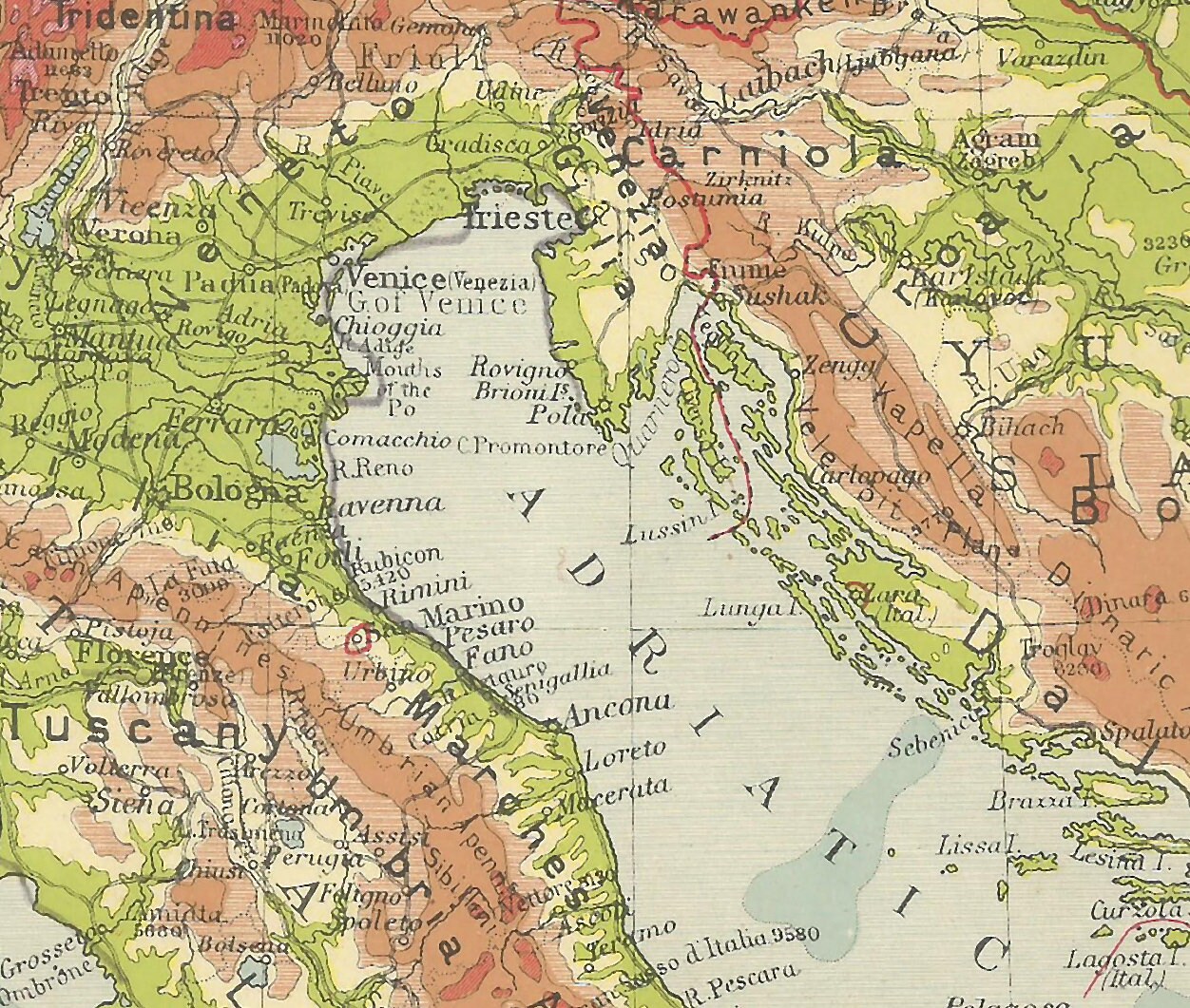 Carte Taride – Italie Nord, Centre Et Sud – Vintage G139 – Occasion