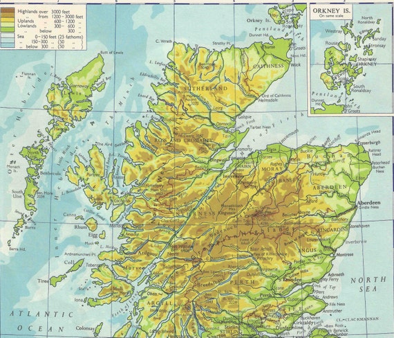 Cartina Scozia Da Stampare