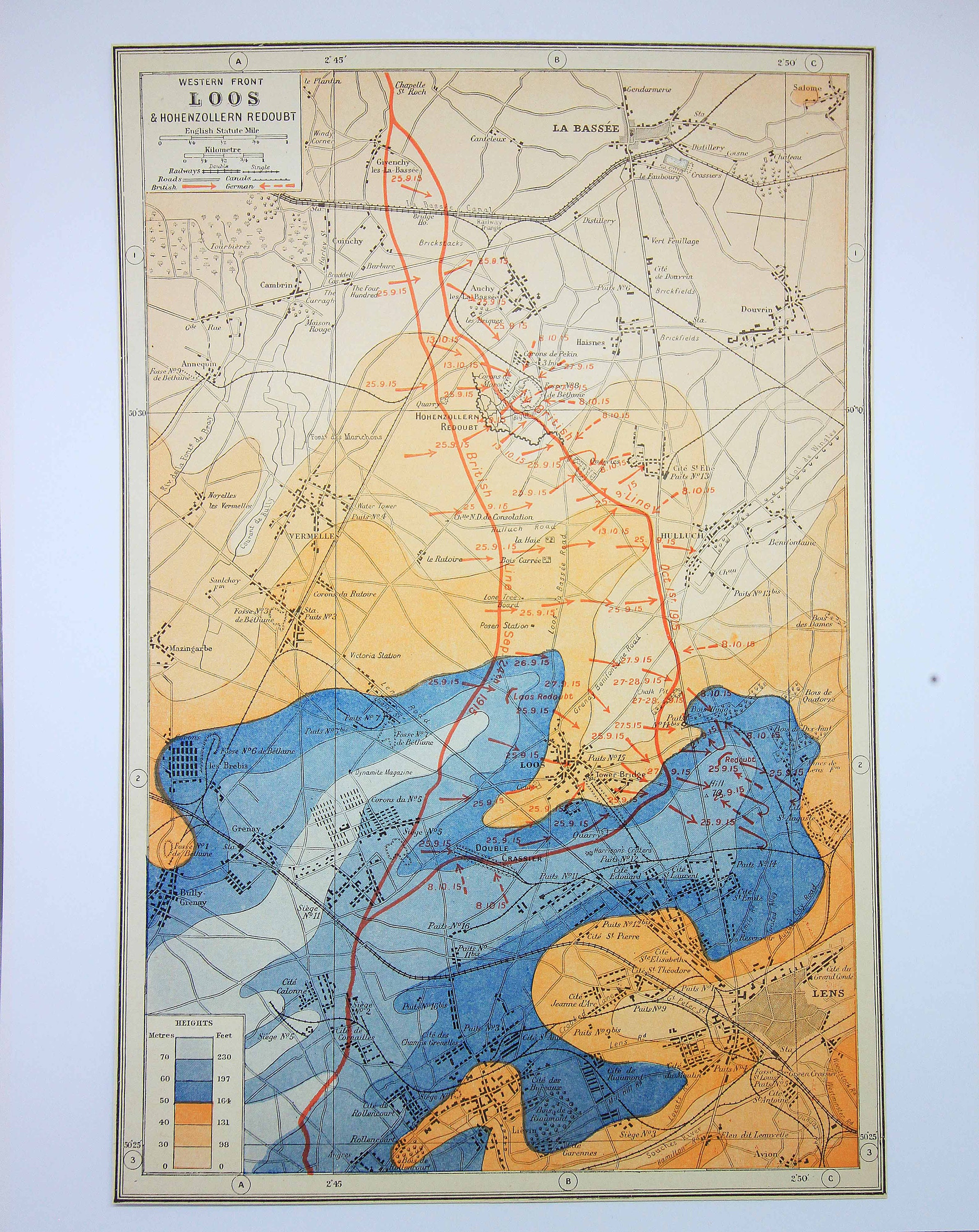 バトルラインズ ルース 西部戦線 1920年代 大型地図 塹壕 第一次世界