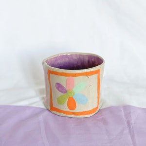 Handmade Flower Power Floral Pot/Planter Ceramic Pot image 3