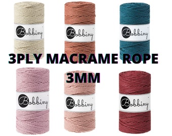Macrame cord regular 3mm 3PLY | high quality cotton cord | make your own makrame| cotton cord |yarn