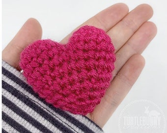 3D Crochet Heart PDF Pattern Download by TurtleBunny Creations