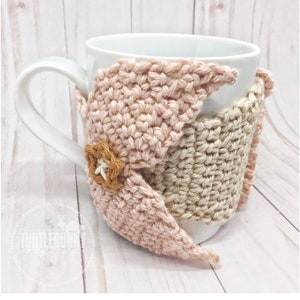 Mermaid Tail Mug Cozy Crochet PDF Pattern Download by TurtleBunny Creations