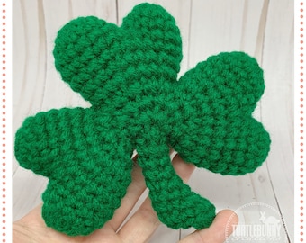 Crochet No-Sew Plush Shamrock PDF Pattern Download by TurtleBunny Creations