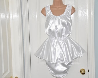 Sissy Lingerie perfect crossdressing fun wear so sheer and see-through Black organza teddy