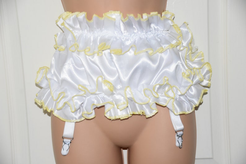 Sissy Lingerie ANT suspenders bra SISSY double satin lingerie set panties camisole top sissy boi comfort lingerie