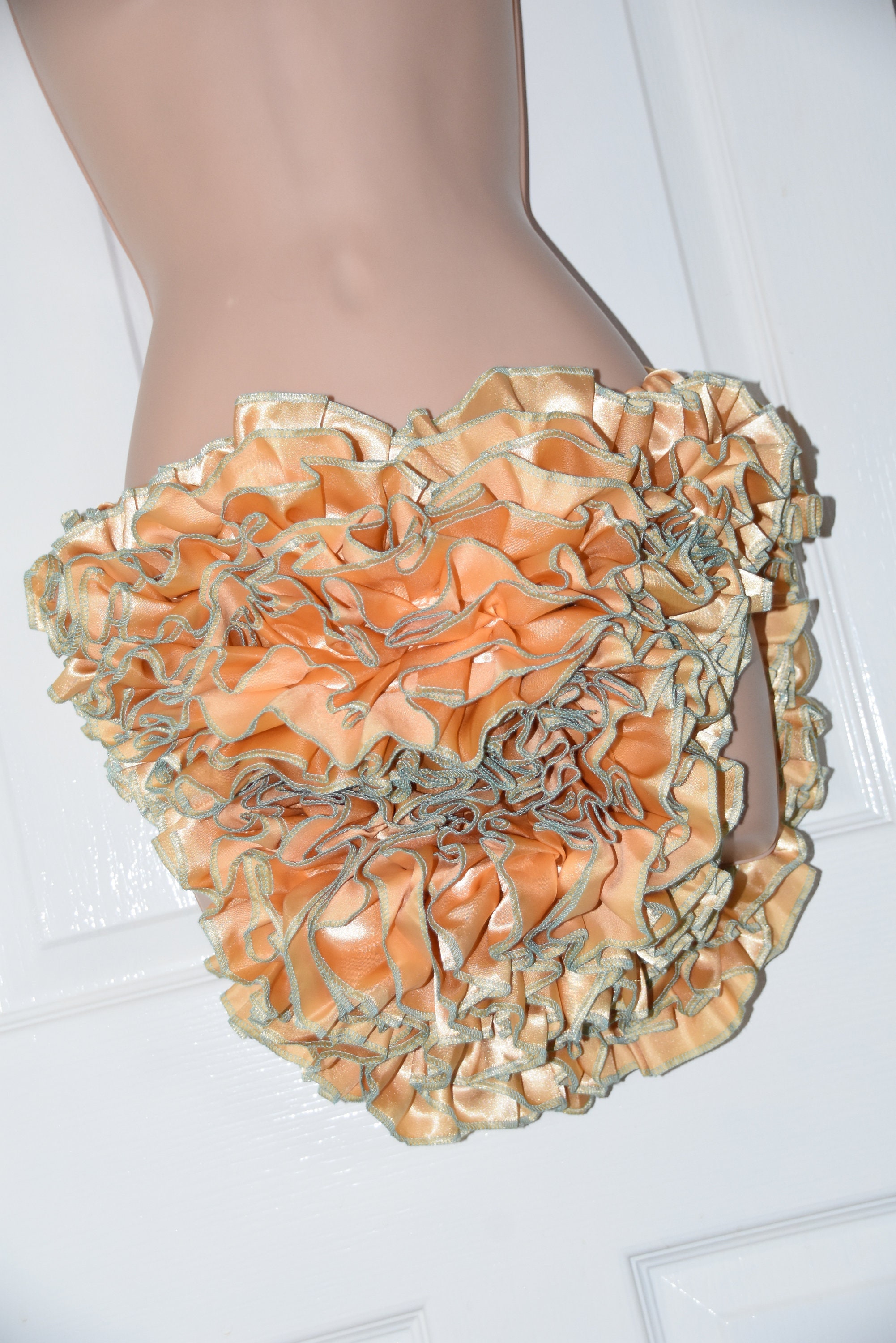 Gold coloured satin petting panties for those extra special Etsy