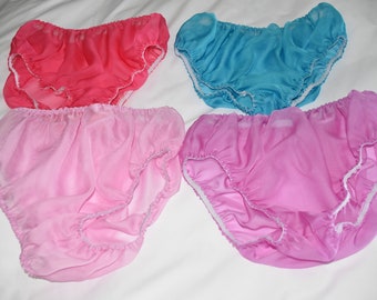 NH Panty and teddy bundle, 4 items of soft sheer panties and 1 teddy, no frills for unobtrusive everyday wear, Sissy Lingerie