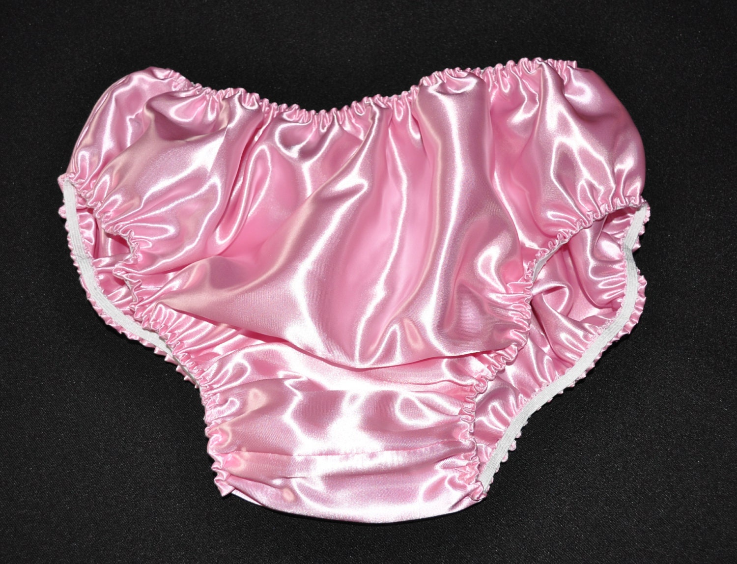 Soft satin panties, baby pink, no lace for unobtrusive everyday wear, Sissy...