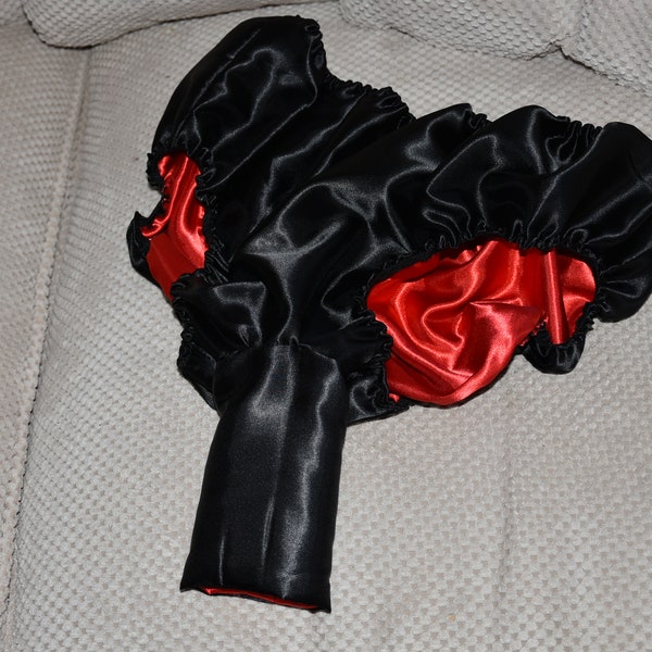 Sleeved panties inside panties, double layered satin, Sissy Lingerie SSX E