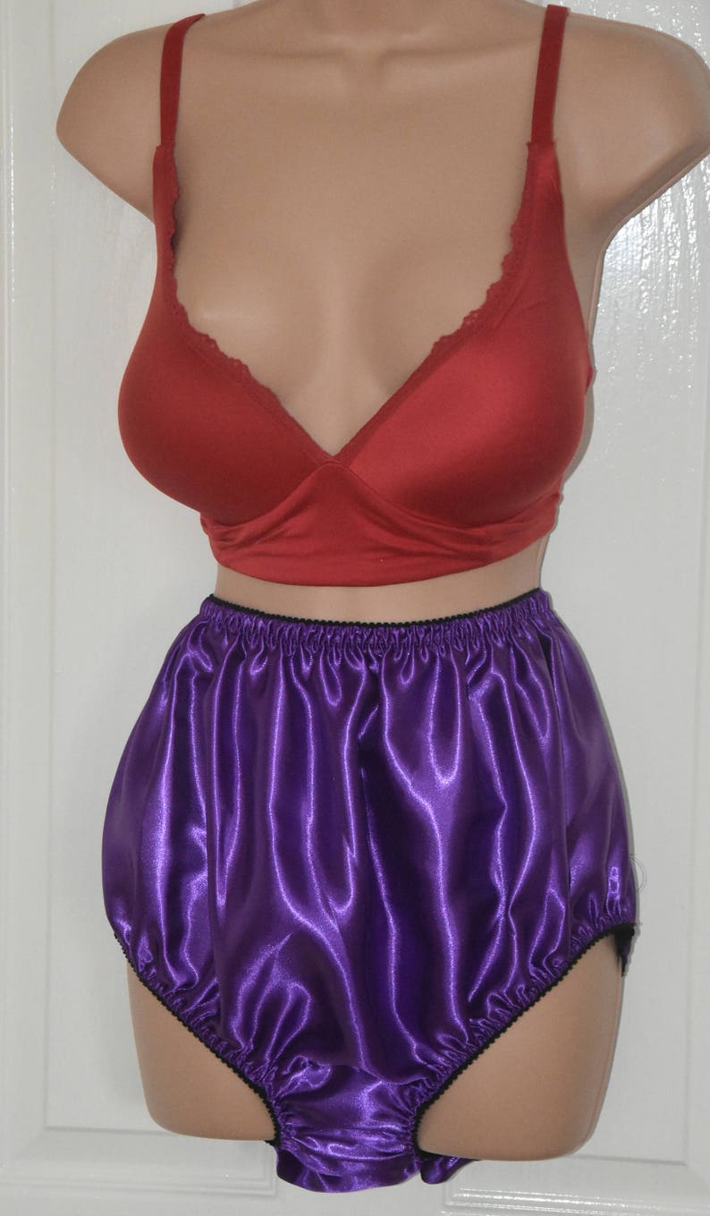 to 40 waist lovely silky everyday sissy wear EE 41 Soft satin big silky panties Sissy Lingerie