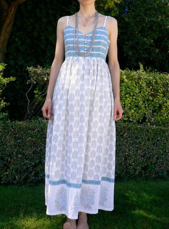 Vintage nightie nigth dress sundress Anokhi block