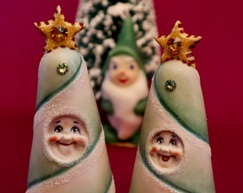 Holiday, Kids, Xmas Tree, Costume, Christmas, Series,  Salt 'n Pepper Shaker, Allyson Nagel - A.N. Original Designs -- Limited Edition