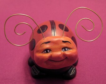 Eggie Bug, Lady Bug! Humpty Dumpty, Allyson Nagel, A.N. Original, Original Porcelain Figurine