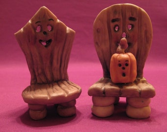 Scare Chair -- Allyson Nagel - A.N. Original Porcelain Designs -- Halloween Seasonal
