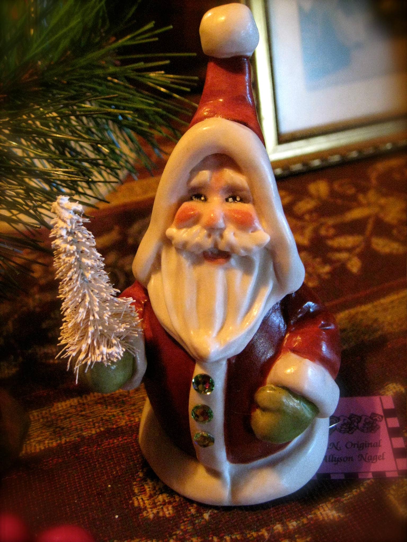 サンタクロース装飾スタンド屋外オーナメントアメリカンビンテージ