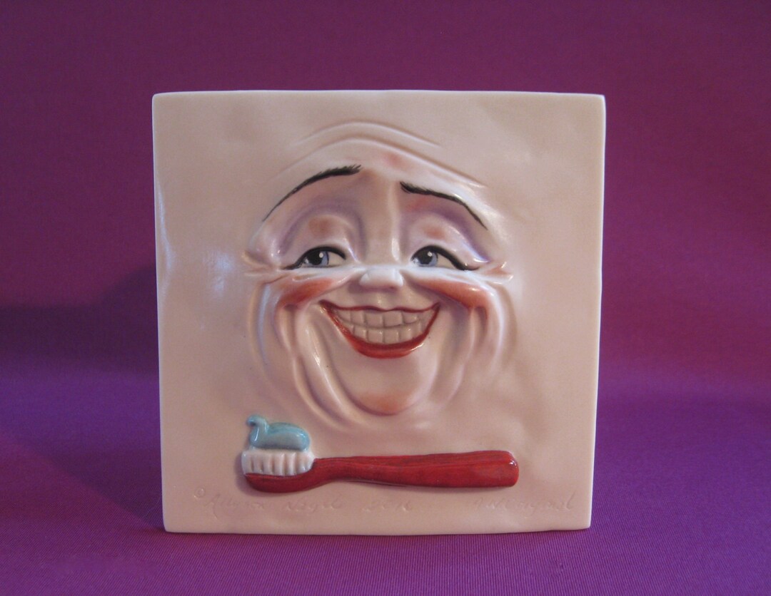 Porcelain Art Tile, Dental, Ceramic Bathroom Tile, Sculpture, Allyson