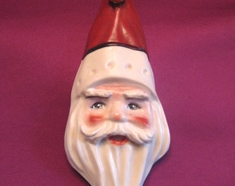 Santa Gnome Christmas Ornament -- Allyson Nagel - A.N. Original Designs -- Porcelain Christmas Ornaments