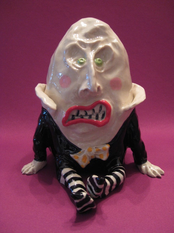 エッグマン　Humpty Dumpty オルゴール人形 Humpty Dumpty , Allyson Nagel, Porcelain Original Design