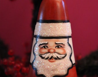 Santa Claus, St Nick, Holiday Ornament -- Allyson Nagel - A.N. Original Designs -- Porcelain Christmas Ornaments