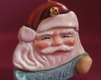 Santa Claus, Holiday Ornament -- Allyson Nagel - A.N. Original Designs -- Porcelain Christmas Ornaments