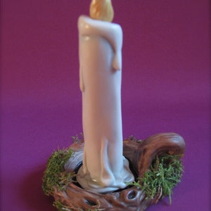 Porcelain Anthropomorphic Halloween Candlestick, Allyson Nagel Original Design image 3