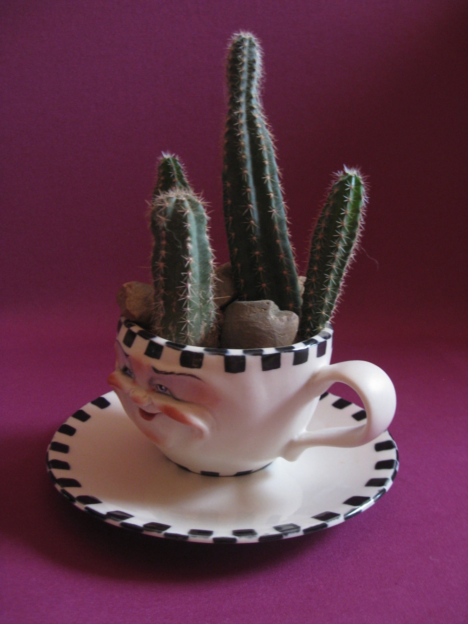 Coffee Grounds Coffee Cup Planter Porcelain Allyson Nagel Etsy