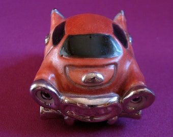 Eggs-Car-Go!  Allyson Nagel Original Porcelain Figurine