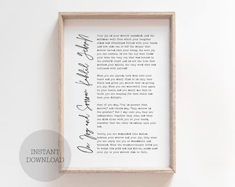 Kahlil Gibran Quote Etsy etsy