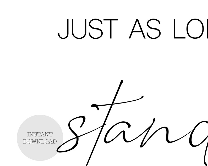 Printable Stand by me lyrics print stand with me poster Etsy