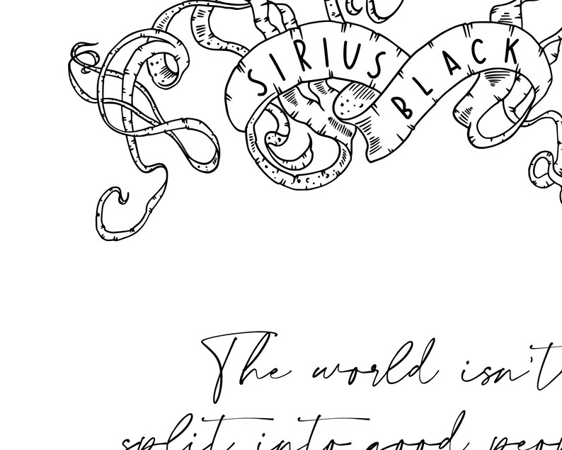 Printable Set of 3 Quotes Sirius Black Harry Potter j k Etsy