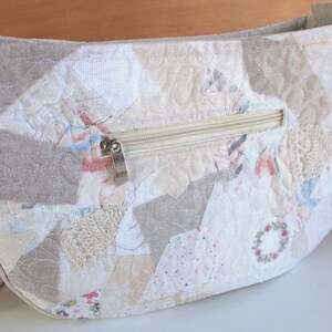 Sac à main tissu quilté Sac patchwork à bandoulière pour femme image 10