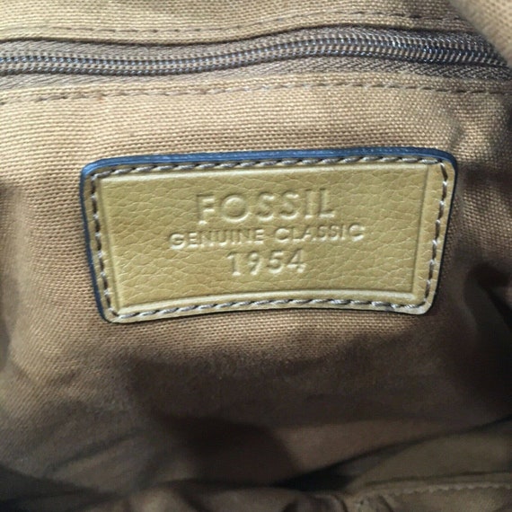 Vintage Fossil Y2K canvas shoulder bag purse, Boh… - image 4