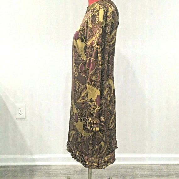 Designer Oleg Cassini pure silk sheath dress, Vin… - image 5
