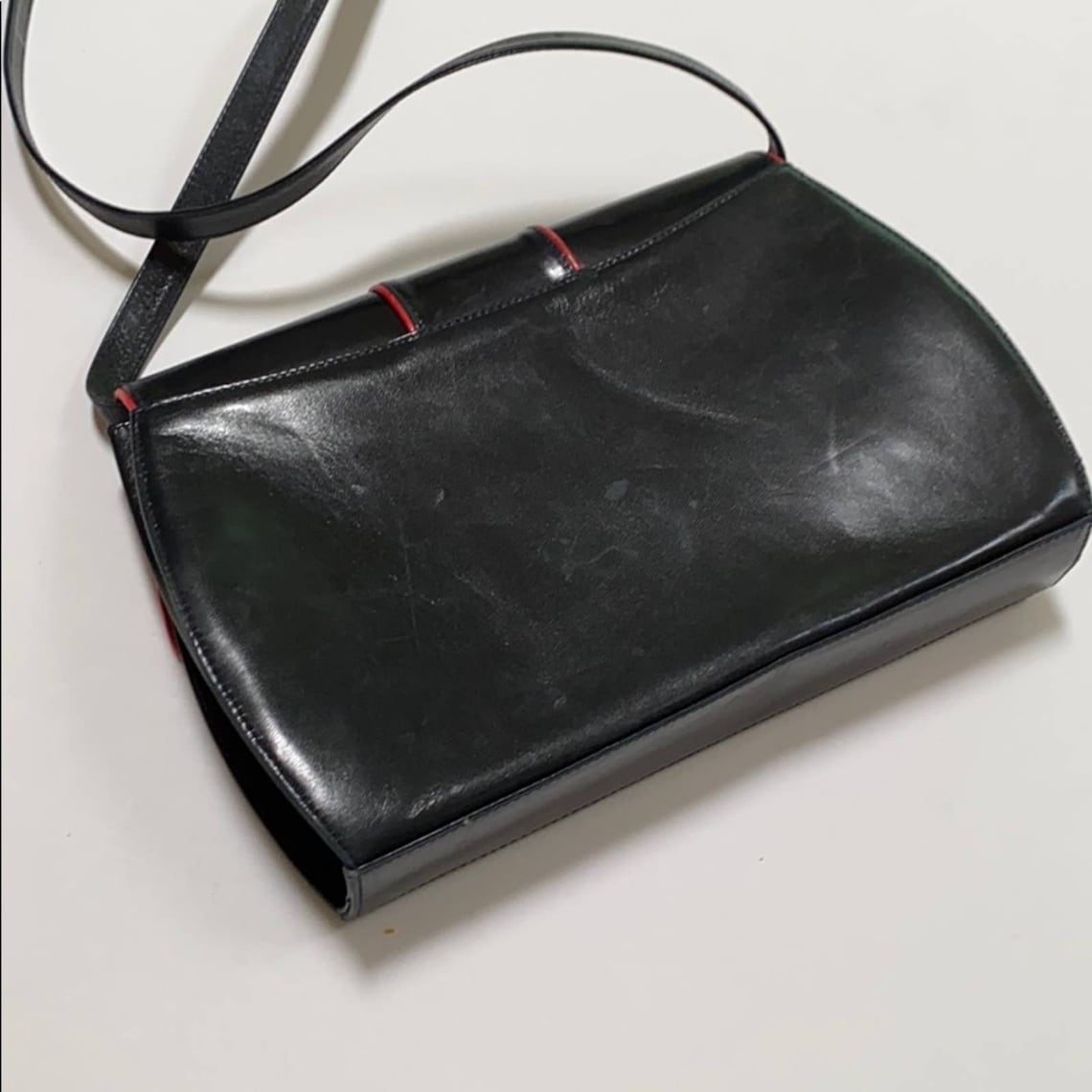 Vintage Bally International purse Black leather shoulder bag Etsy