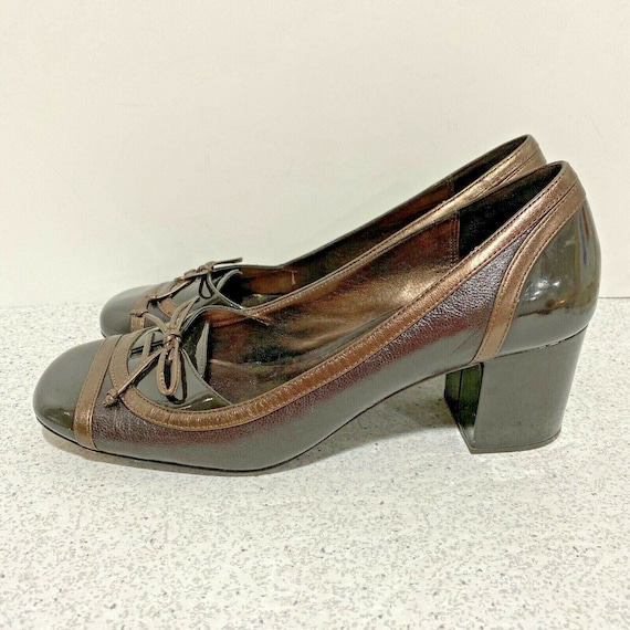 Vintage Y2K Coach Ladies Shoes, Dressy Brown Pate… - image 5