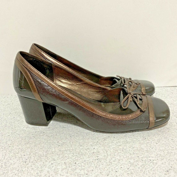 Vintage Y2K Coach Ladies Shoes, Dressy Brown Pate… - image 2