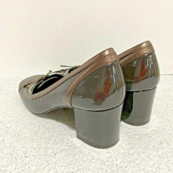 Vintage Y2K Coach Ladies Shoes, Dressy Brown Pate… - image 4