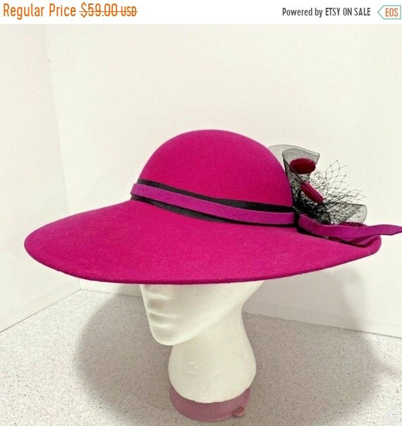 ON SALE TODAY Vintage Ladies Wide Brim 