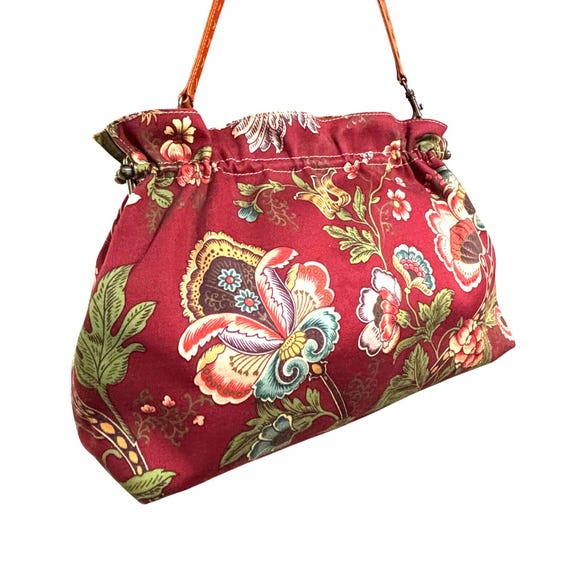Y2K Floral Shoulder Bag Purse Hesaco Vintage Floral Purse Asymmetrical Cute Small Shoulder  main image 4