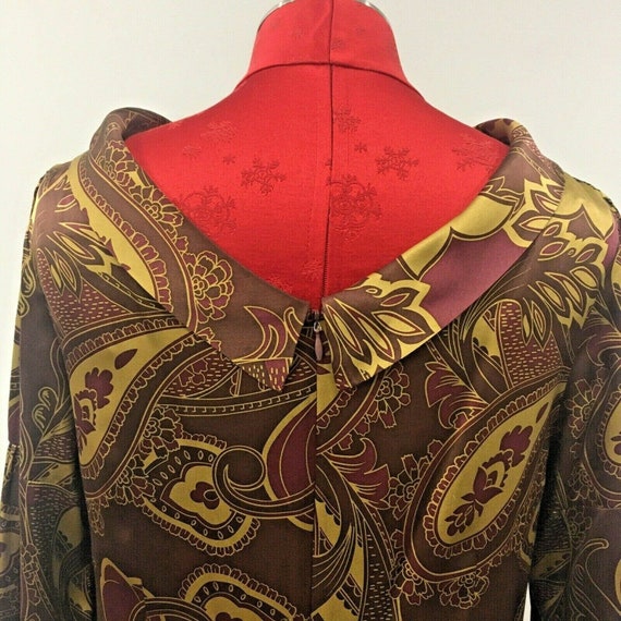 Designer Oleg Cassini pure silk sheath dress, Vin… - image 7