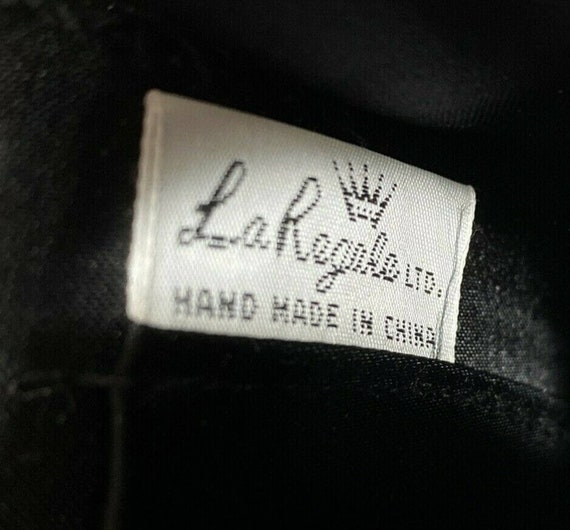 Vintage La Regale Beaded Evening Bag, Black Bead … - image 7