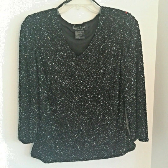 Vintage Laurence Kazar Designer Beaded 