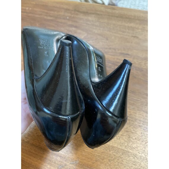 Vintage Bruno Magli ladies shoes, Retro black lea… - image 7